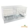 Cage Domus-Molinari 64cm Laquée En Blanc -Magasin D'oiseaux cage domus molinari 64cm blanche