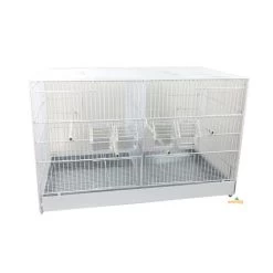 Cage Domus-Molinari 71cm Laquée En Blanc